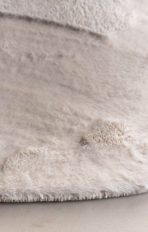 Interieur05 Rond Zacht Hoogpolig Vloerkleed Lux Creme - 160 x 160 cm - vtwonen shop
