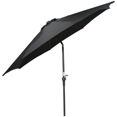 Lotus parasol - Ø300 cm - carbon black - zwart