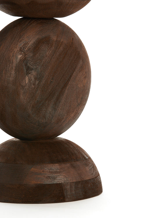 Light & Living bijzettafel MIRTO - Ø40x50cm - bruin - vtwonen shop