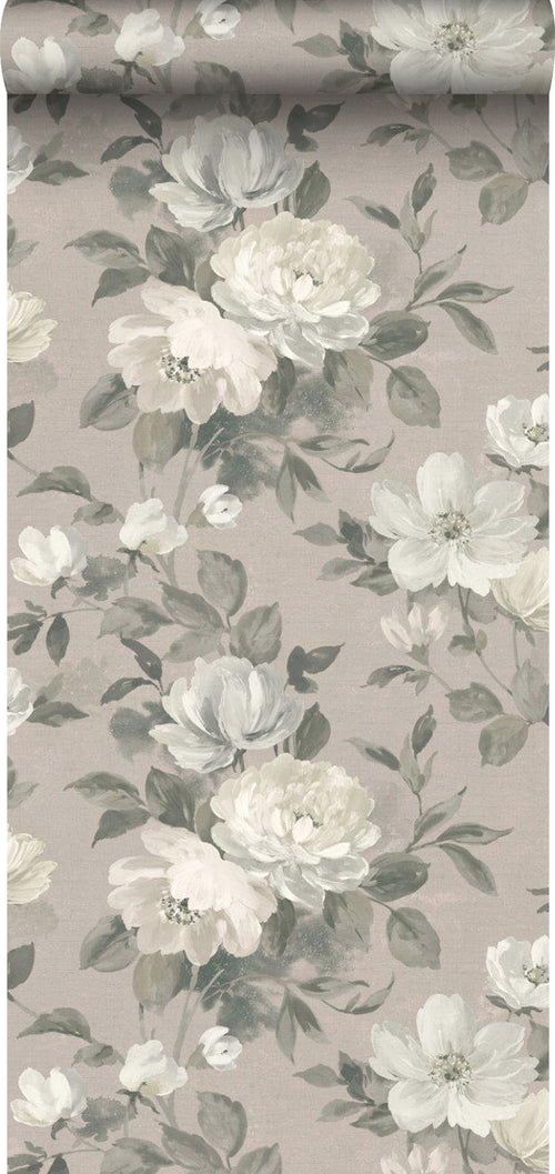 Borastapeter behang bloemen roze - 53 cm x 10.05 m - 660430 - vtwonen shop