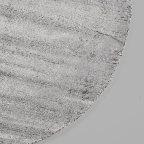 LABEL51 Vloerkleed Velvy - Grijs - Ø200x1,2cm