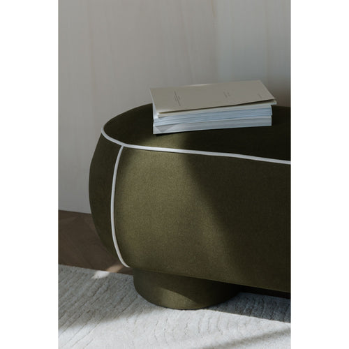 Housecraft Living Marina Bank Ovaal 77,5 cm Wit