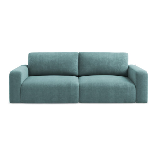 LaMiaSofa 3-zits slaapbank Ostia - chenille stof - jeans - 244x102x79