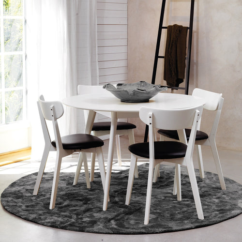 Rowico Home Yumi houten eettafel wit - Ø 115 cm - vtwonen shop