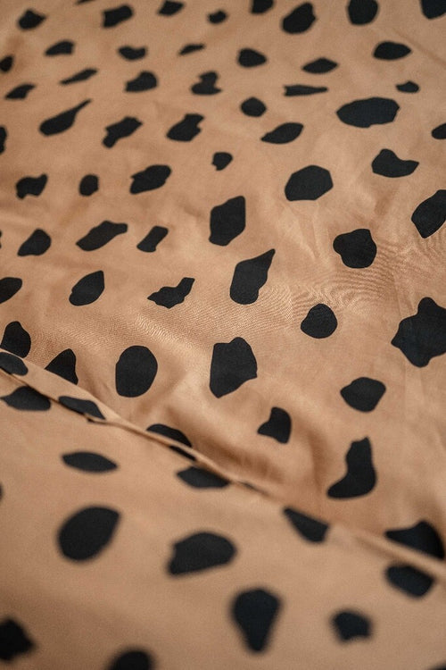 Dindi Home - Dekbedovertrek Spotty Spots - 140x220 cm - Cognac - vtwonen shop