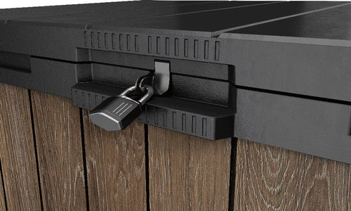 Keter Store It Out Darwin Opbergbox - 1100L - 141x82x117,5 cm - Walnut Bruin - vtwonen shop