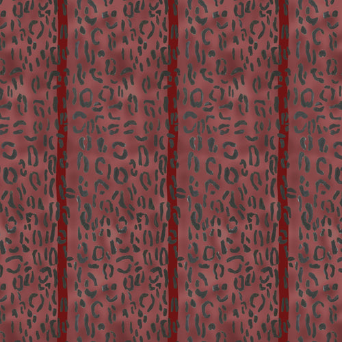 Catchii Behang Leopard print aubergine