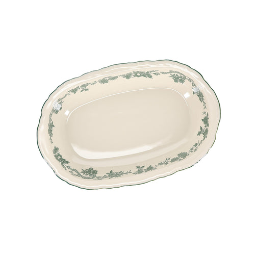 S|P Collection - Serveerschaal 31,5x21xH5,5cm ovaal green Cyril
