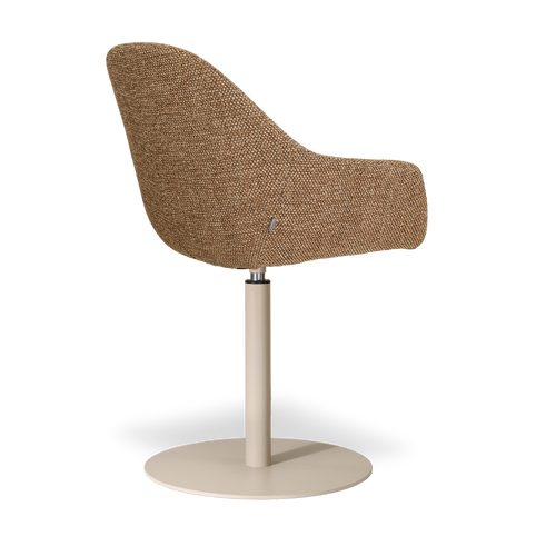 Nolon Niva-Mae tulp eetkamerstoel bruin blend - beige onderstel