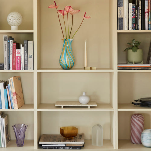 Hübsch dienblad Stone - terrazzo - 40x20cm