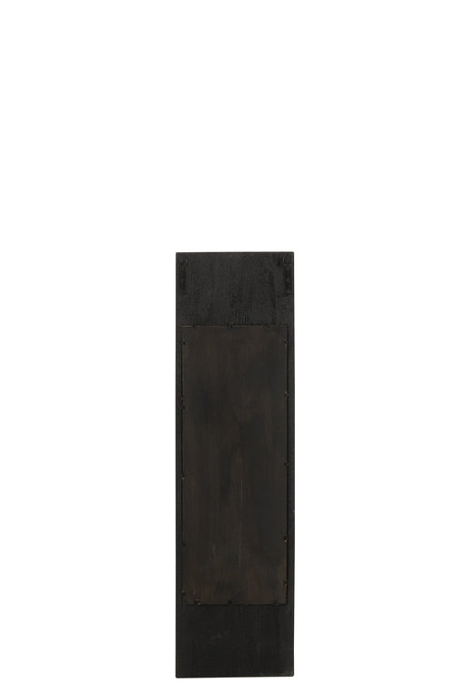 J-Line spiegel - hout - zwart - small