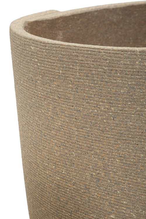 Mauro Ferretti cachepot - set van 3 - Ø 43×47–36×41,5–30,5×34,5 cm - grijs