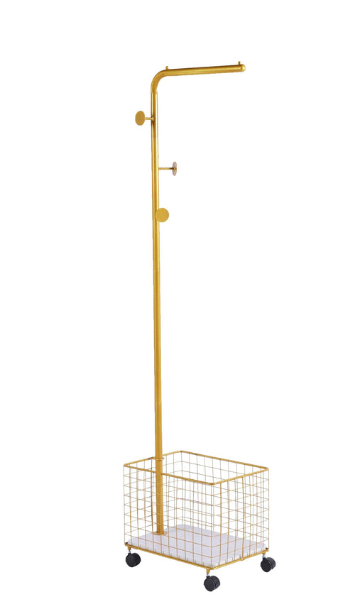 Furnilux Metalen Kapstok met Opbergmand - 45x32x175cm