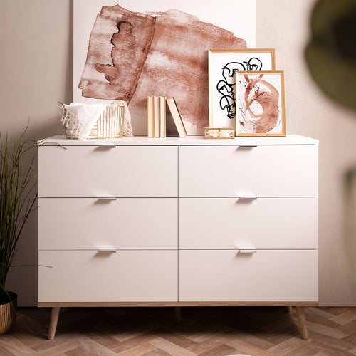 Calicosy - Commode 6 laden - L120cm - Copenhague - 40x120x86,5 cm