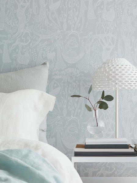 Borastapeter behang menselijke silhouetten groen - 53 cm x 10.05 m - 660690