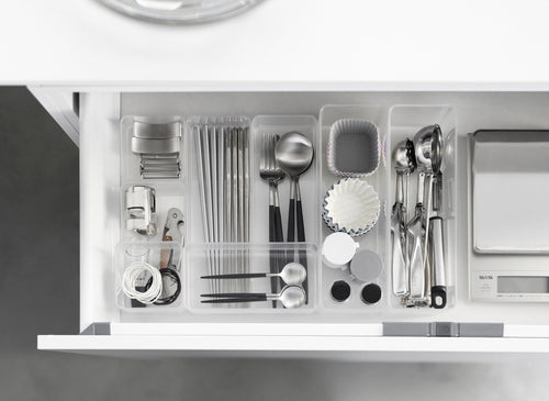 Yamazaki Stapelbare Lade Organizer - diep | smal - Tower - Wit