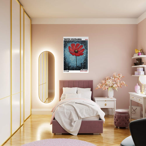 Artfulprints  Yayoi Kusama - Always with love   poster 50x70 cm