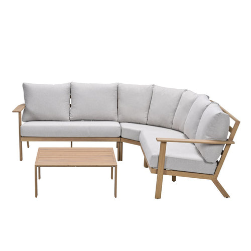 Garden Impressions Loungeset Ariane 4-delig - light teak look