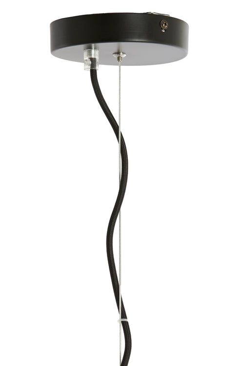 Light & Living hanglamp OVNIS - bruin - Ø35x40cm