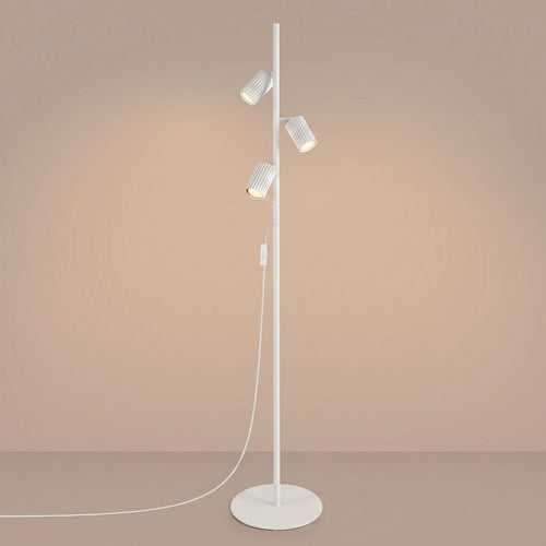 Sollux Lighting Vloerlamp KARBON 3 wit - 30x30x155cm