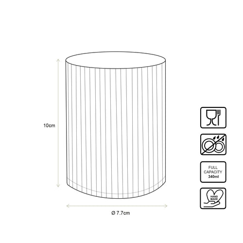vtwonen Waterglazen - set van 4 - met Gouden Rand