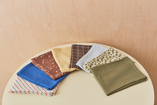 OYOY Keukenstof - Set van 2 Iro - organisch katoen