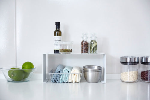 Yamazaki Smal Stapelbaar Keukenrekje - Tower - Wit - vtwonen shop