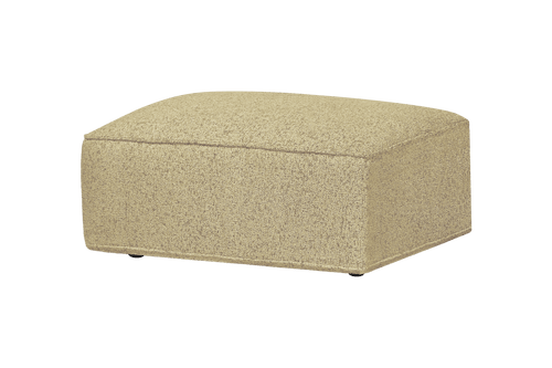 noo.ma Lobi Ottoman - Pale Yellow Mélange, 96 x 70 x 45 cm