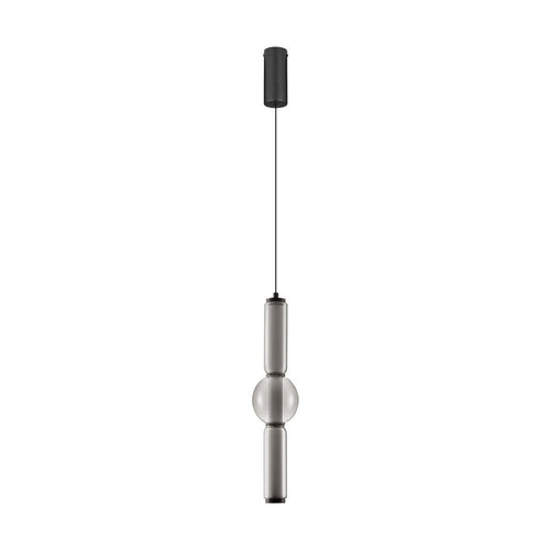 Nova Luce ULON II Slim Hanglamp Plafondlamp Rookgrijs, Mat Zwart Triac Dimbaar LED 15W 825lm 3000K
