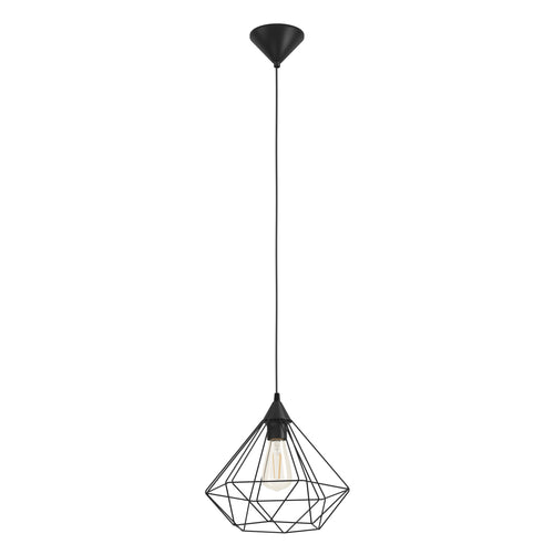 EGLO hanglamp Tarbes - e27 - 32.5 cm - zwart