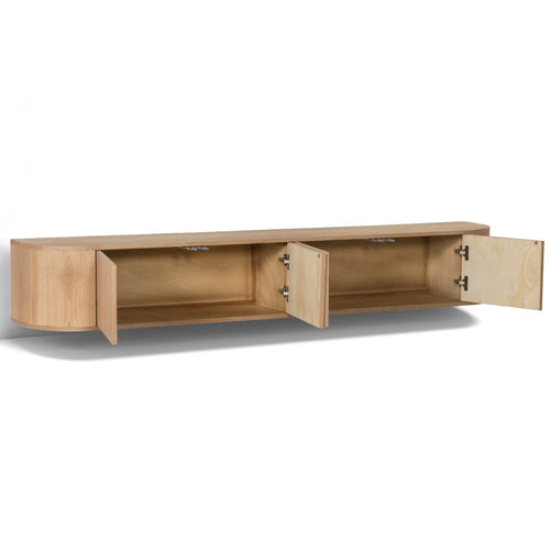 Livingfurn tv-meubel Novero Zwevend - bruin - 35x220x33 - vtwonen shop