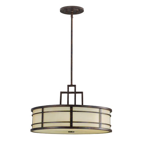 Elstead Fusion - 3-lichts plafondlamp brons, E27