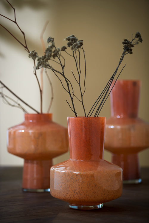 Light & Living vaas TRASMO - Ø23.5x42cm - oranje