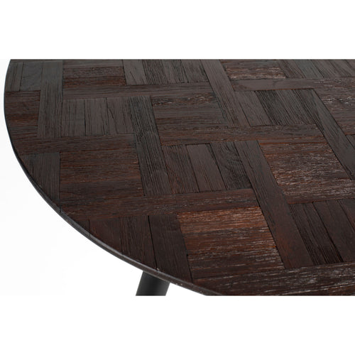 Housecraft Living Webster Eettafel Rond Hout 180x90 cm Bruin - vtwonen shop