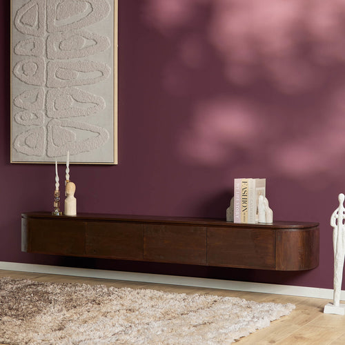 Starfurn Tv-meubel Excellent - Bruin Hout - 240x35x30cm