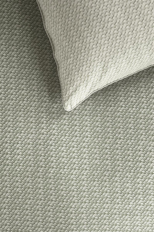 Riviera Maison dekbedovertrek Bambu - 140x200/220 cm - grijsgroen - vtwonen shop