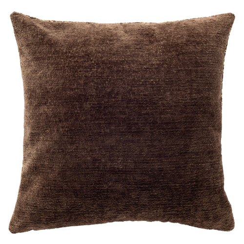 FLOW - kussenhoes 45x45 cm - chenille - metallic - Chocolate Martini - bruin, goud