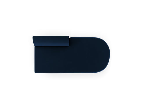 Micadoni Module Miley 2-zits, flueel koningsblauw - 90x158x70cm