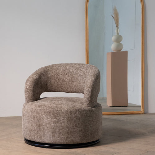 Giga Meubel Fauteuil Eliza - Stof - Taupe