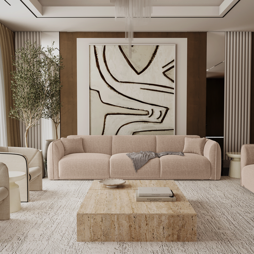 Premium Interiors - Bank LUSH - zacht aanvoelende geweven stof  mol 235cm