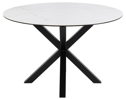 Rebellenclub Eetkamertafel Cardiff - ø119 - Wit Keramiek - vtwonen shop