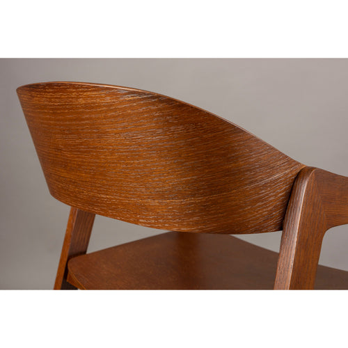 Dutchbone Westlake Eetkamerstoelen armleuning Walnoot - Set van 2 - vtwonen shop