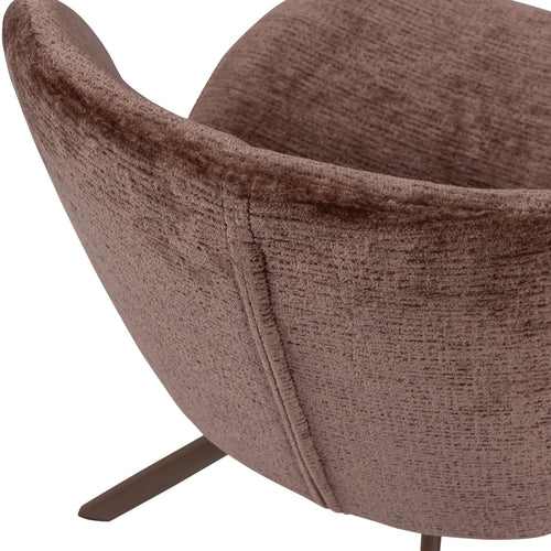 WOOOD eetkamerstoelen Femke - Chenille - Bruin- Set van 2 - vtwonen shop