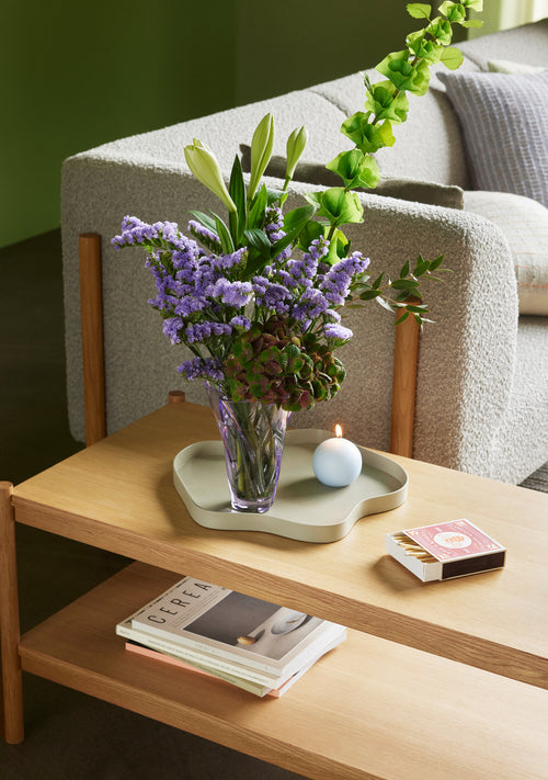 Hübsch blad Pond - ijzer - 37x37xh3cm