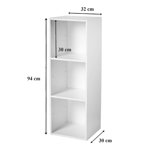 Calicosy - Opbergplank met 3 compartimenten COMPO - 29.5x31.7x92.5 cm