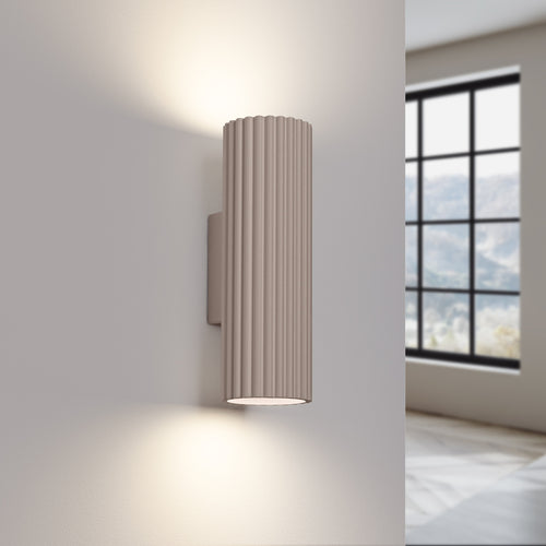 Sollux Lighting Wandlamp KARBON 20 taupe - 6,5x8,5x20cm