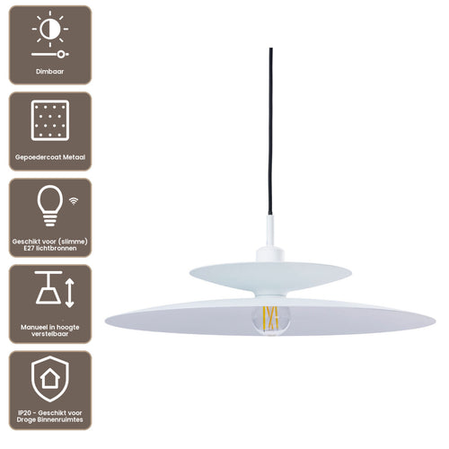Artdelight Hanglamp Linares - Wit
