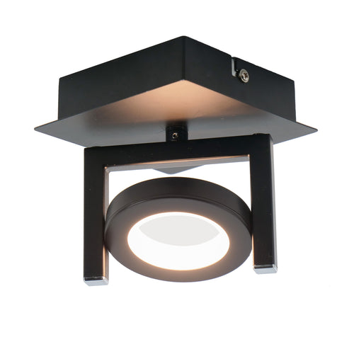 EGLO opbouwspot Trastanello - led - 1 lichts - zwart - vtwonen shop