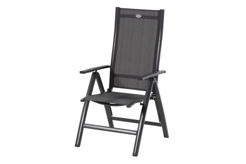 Hartman Tuinstoel Troy - Antraciet - Verstelbaar - Zithoogte 45cm