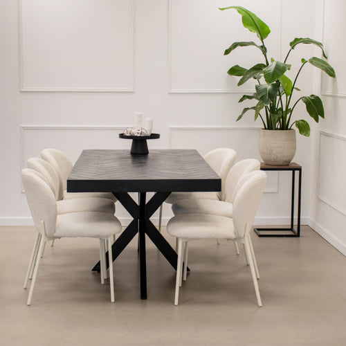 Kick eetkamerstoel Josh - Grijs/Beige - vtwonen shop